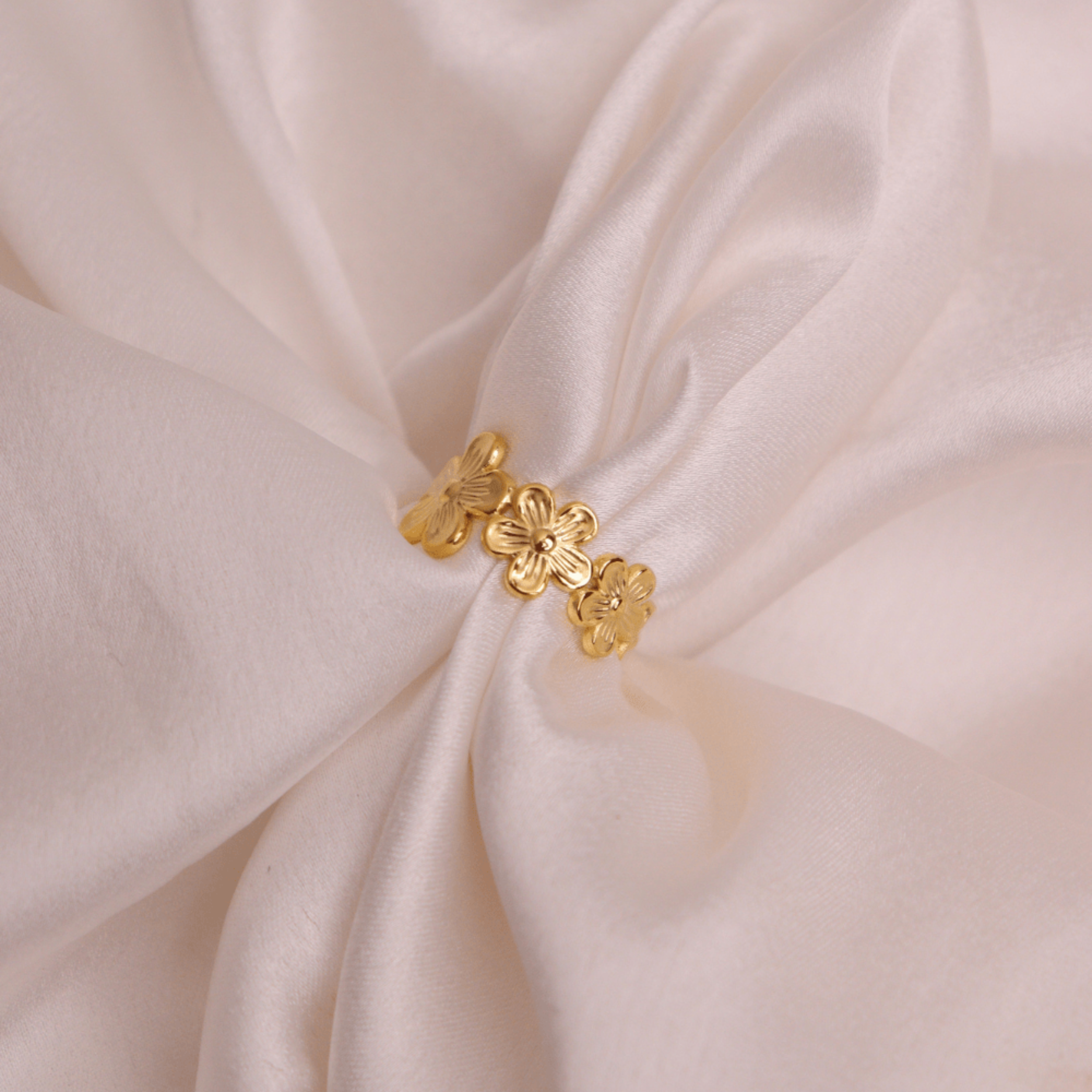 18K Gold-Plated Blossom Ring