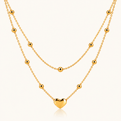 Amora Necklace - 18K Gold (Demi Fine)