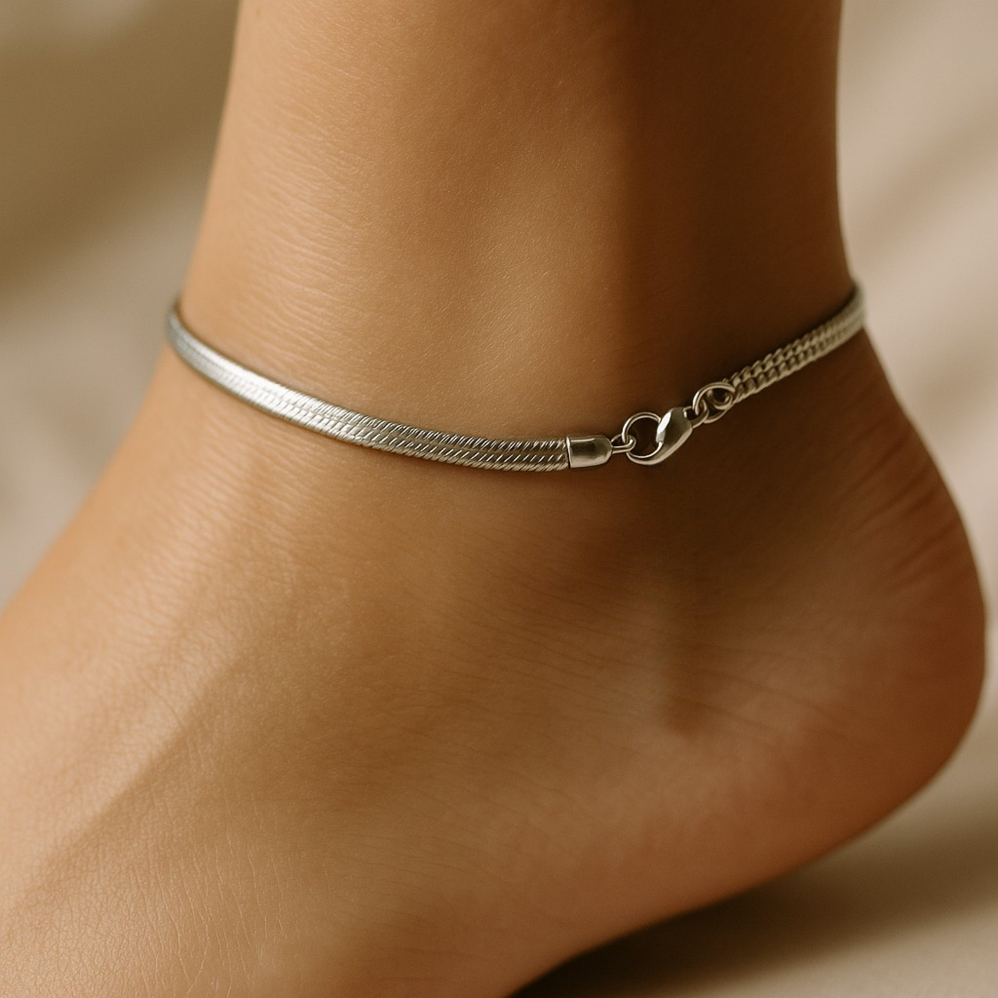 Snake Anklet Silver