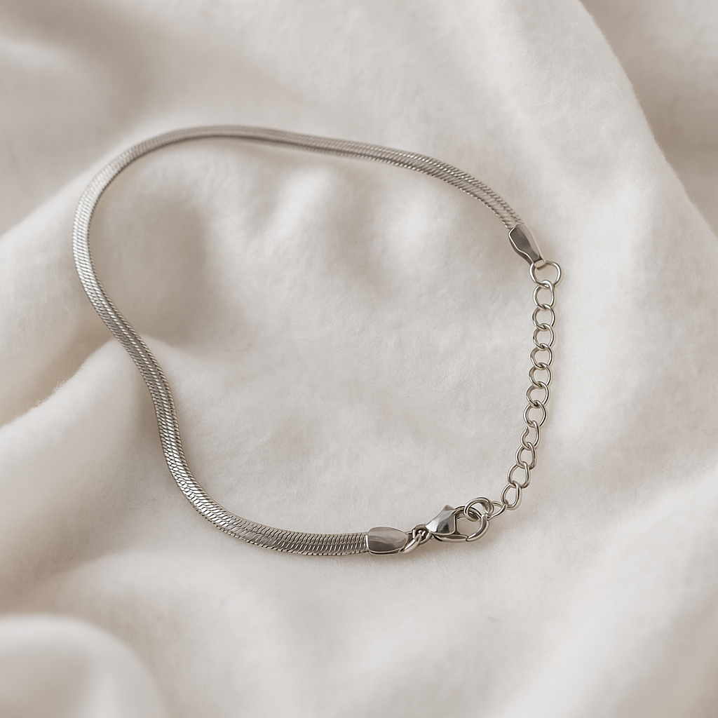 Snake Anklet Silver
