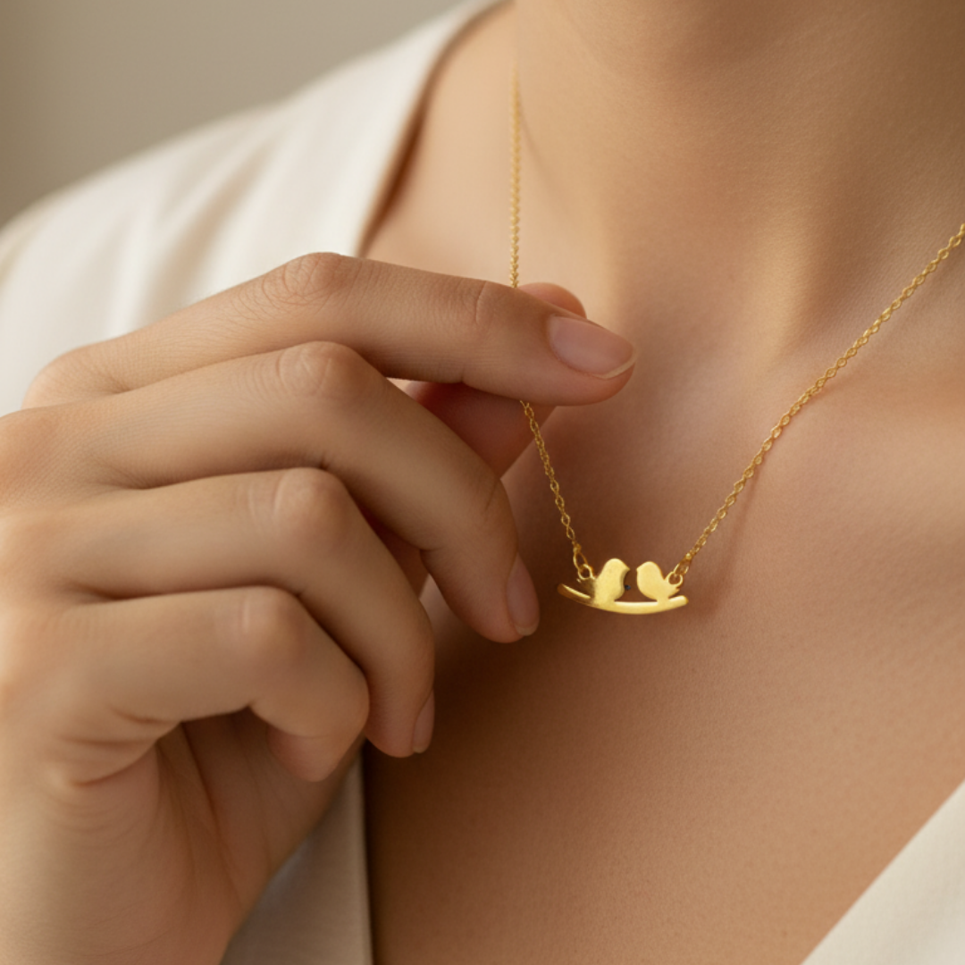 Lovebirds Pendant Necklace