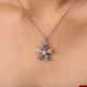 Multicolour Dinty Daisy Necklace