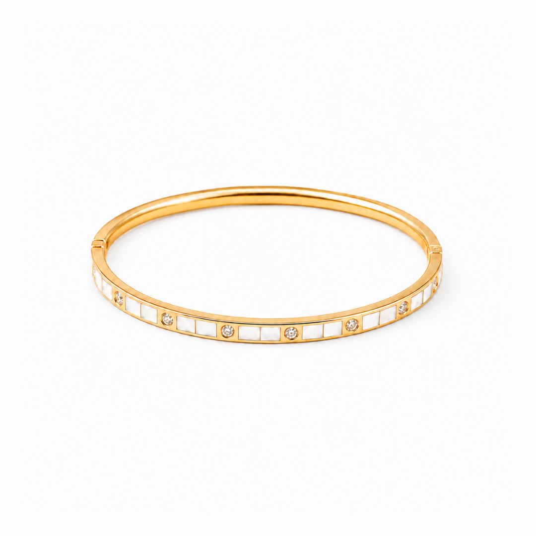 White Enamel Edge Kada