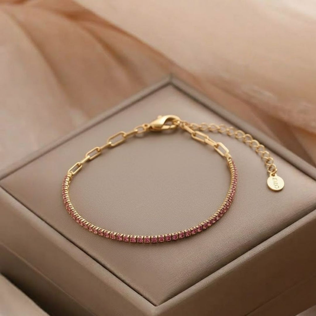 Blush Beads Chain Bracelet