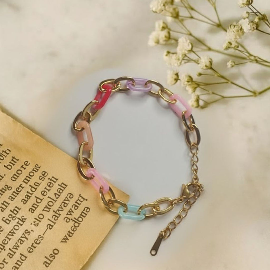 18K Gold Plated Ethereal Chained Bracelet