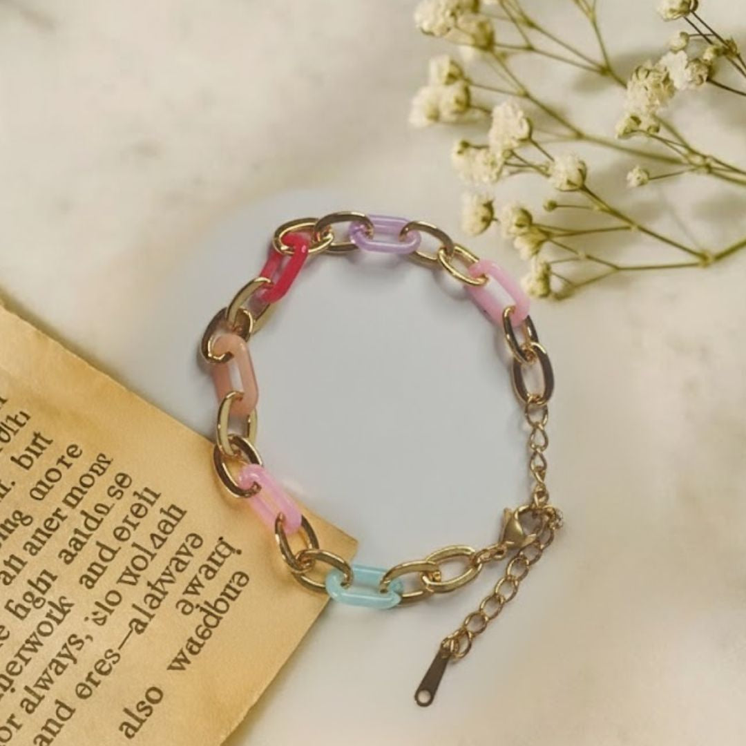 18K Gold Plated Ethereal Chained Bracelet