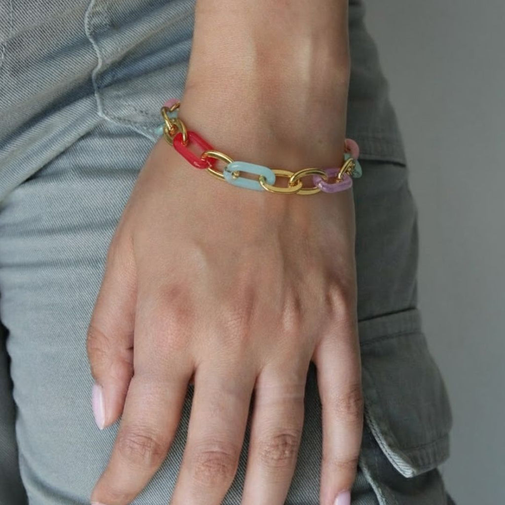 18K Gold Plated Ethereal Chained Bracelet