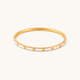 White Crystal Kada - 18k Gold (Demi Fine)
