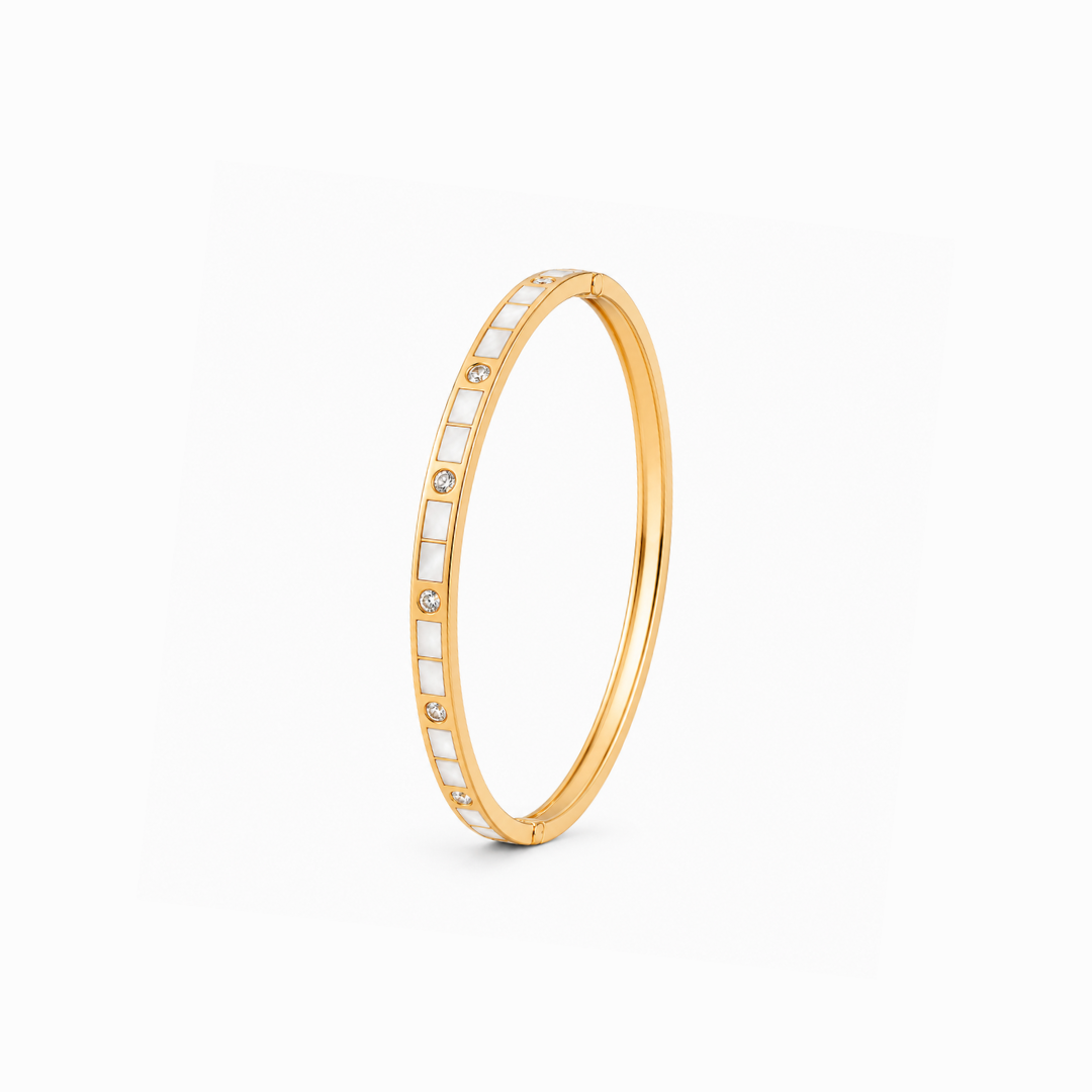 White Enamel Edge Kada