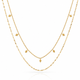 Golden Rhombus Layered Necklace