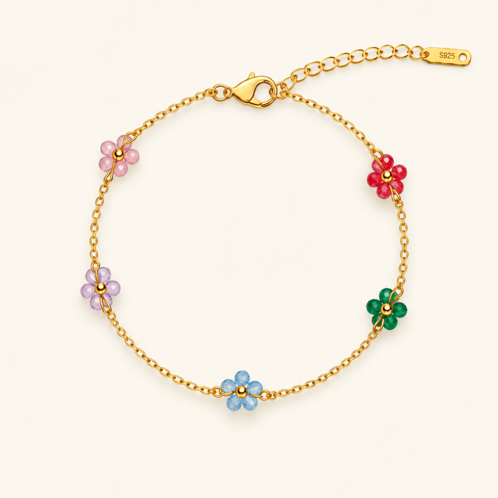 Happy Bloom Bracelet - 18k Gold ( Demi Fine )