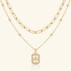 Royal Emblem Layered Necklace