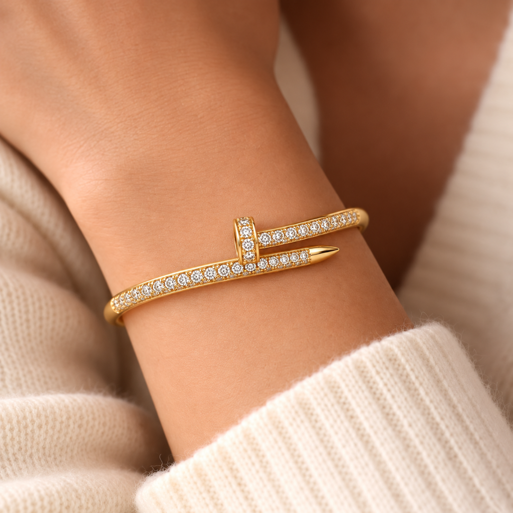 Lavis Nail Kada - 18k Gold ( Demi Fine )