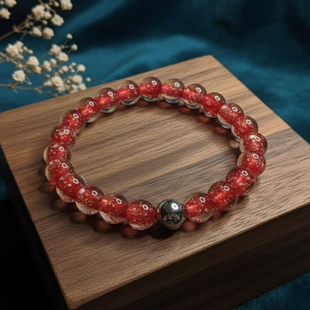 Vermillion Cherry Bracelet
