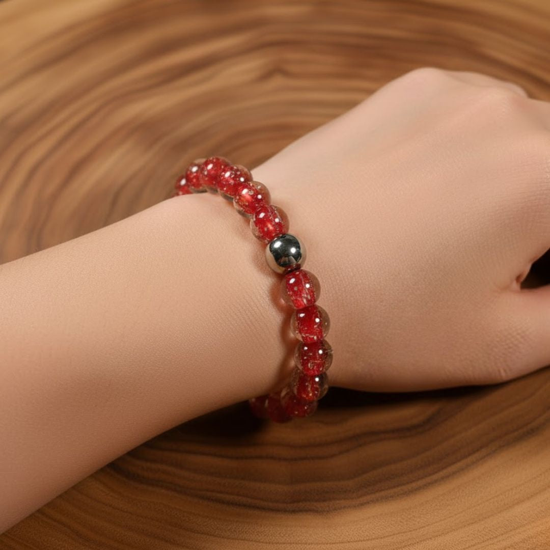 Vermillion Cherry Bracelet