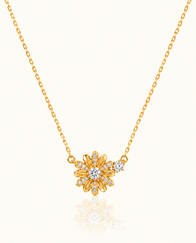 Daisy Glow Necklace - 18K Gold (Demi Fine)