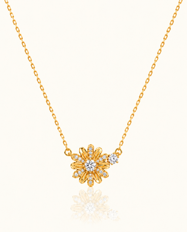 Daisy Glow Necklace - 18K Gold (Demi Fine)