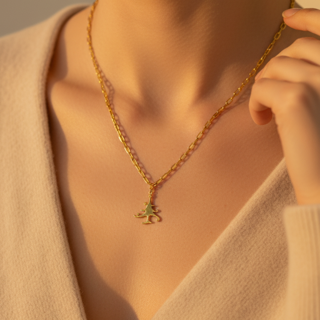 Christmas Tree Pendant Necklace