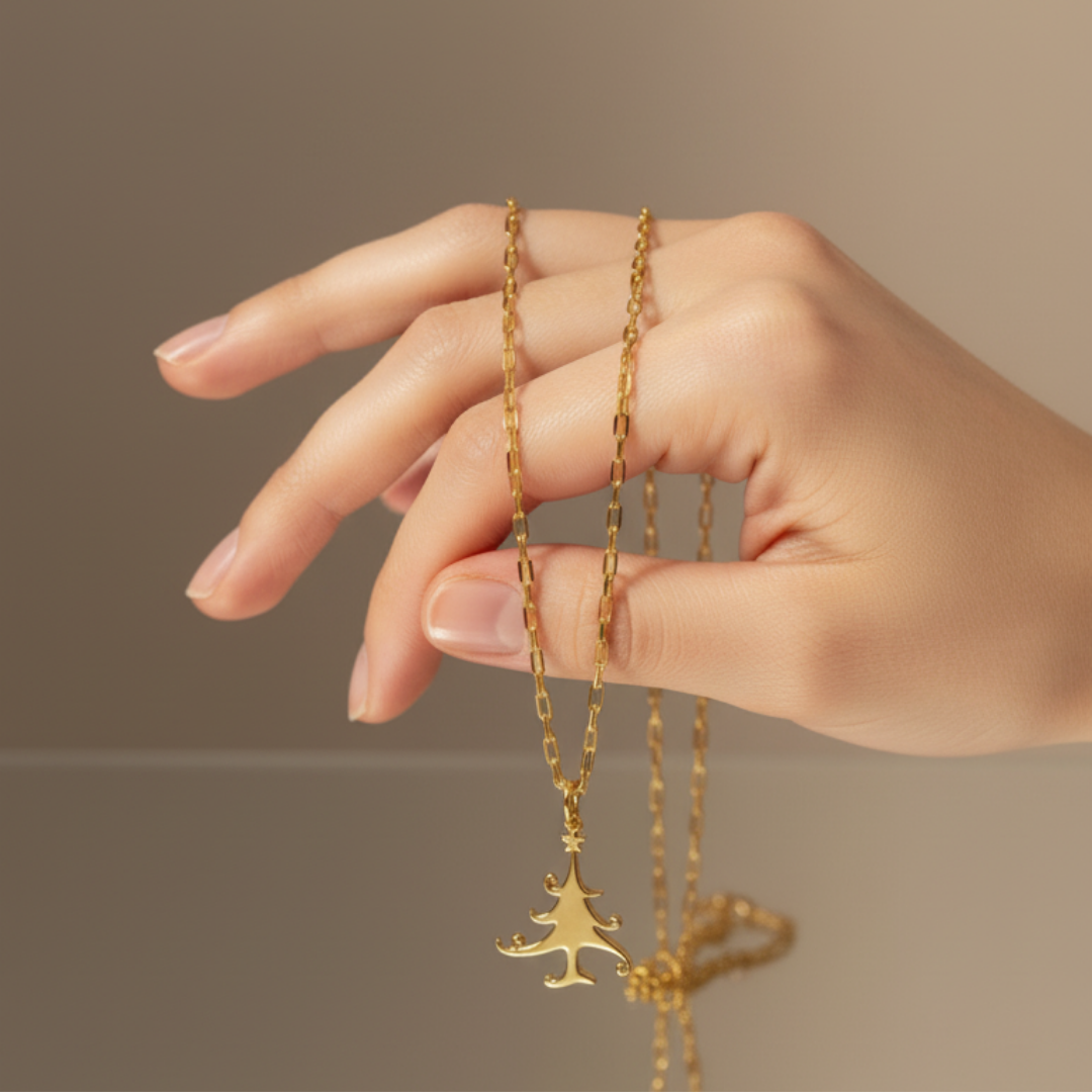 Christmas Tree Pendant Necklace