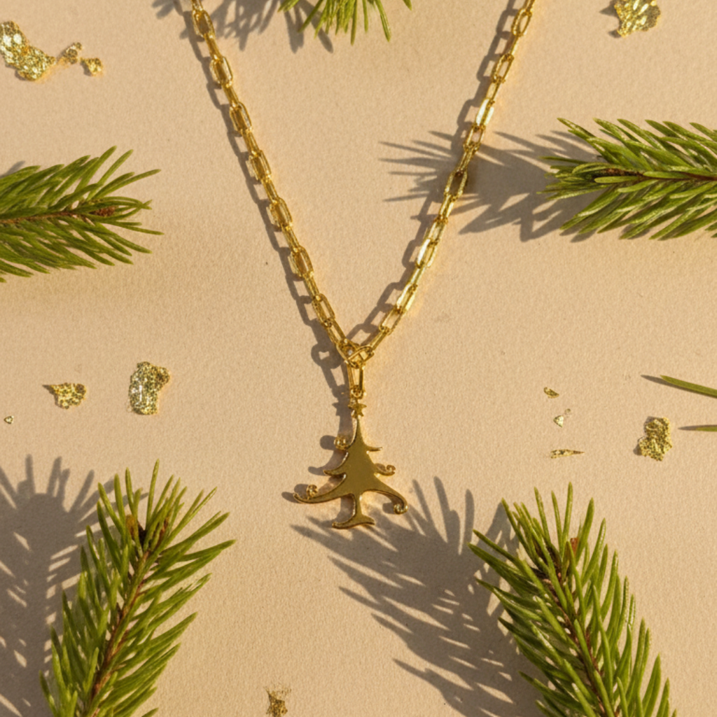 Christmas Tree Pendant Necklace