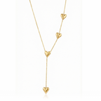 Heart Trail Necklace - 18K Gold (Demi Fine)
