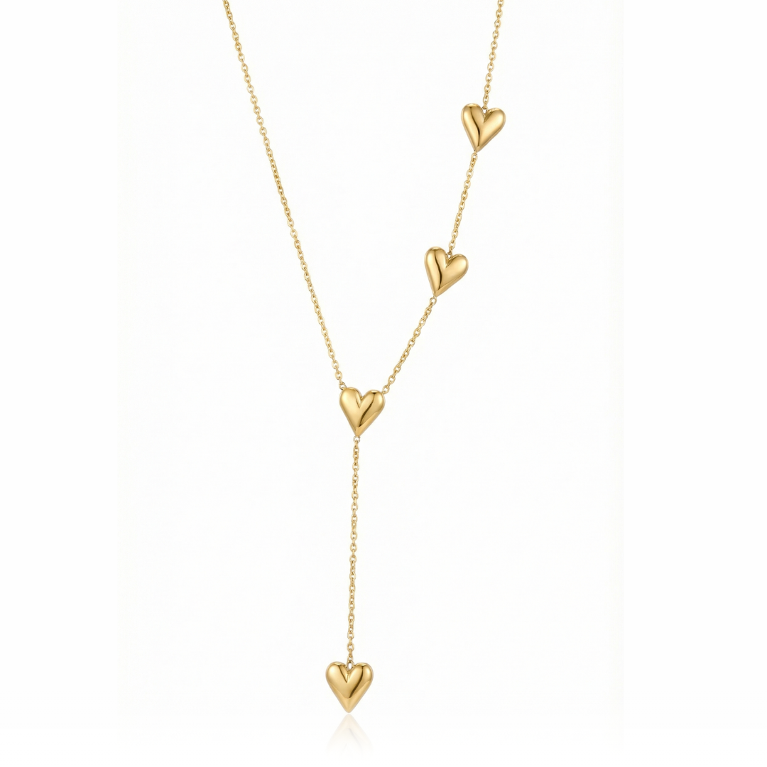 Voguish 2D Heart Necklace