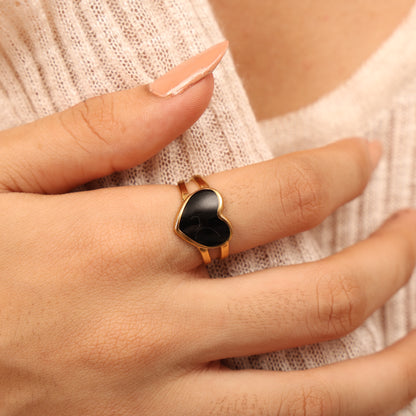 Onyx Jack Ring