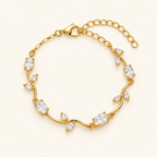 Petal Glow Bracelet - 18k Gold ( Demi Fine )