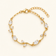 Petal Glow Bracelet - 18k Gold ( Demi Fine )