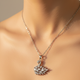 Zircon  Swan Pendant Necklace