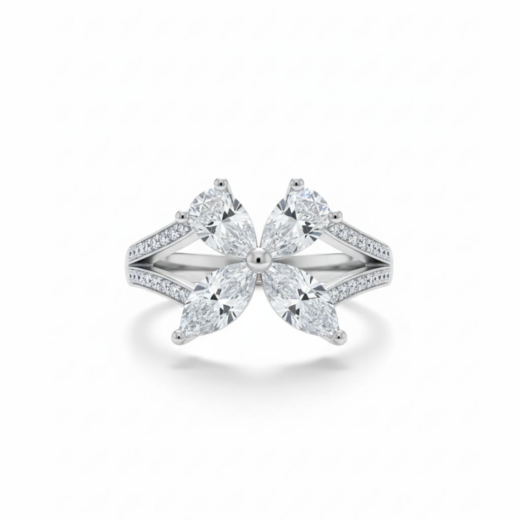 Butterfly Duo Band Ring