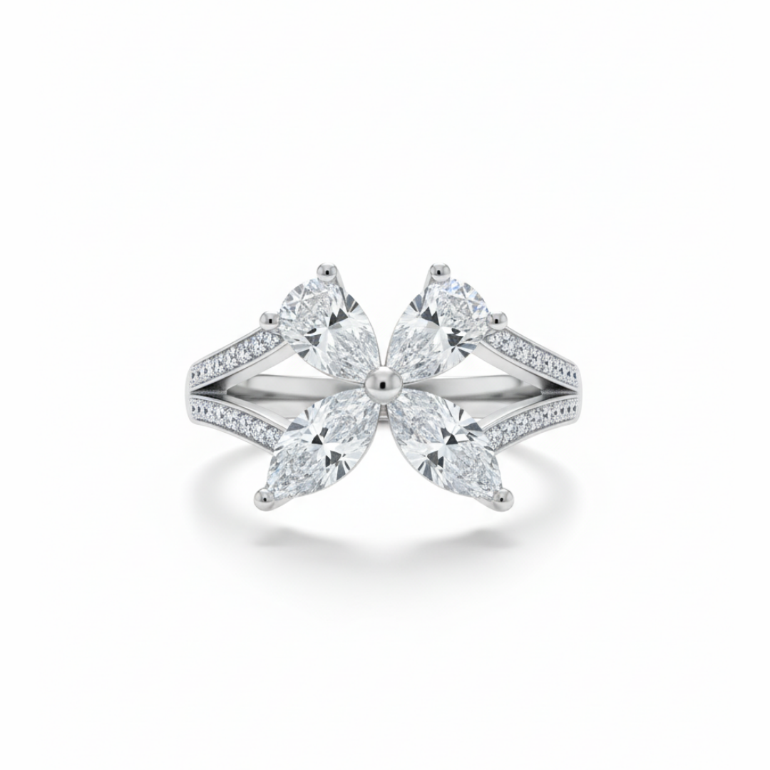 Butterfly Duo Band Ring