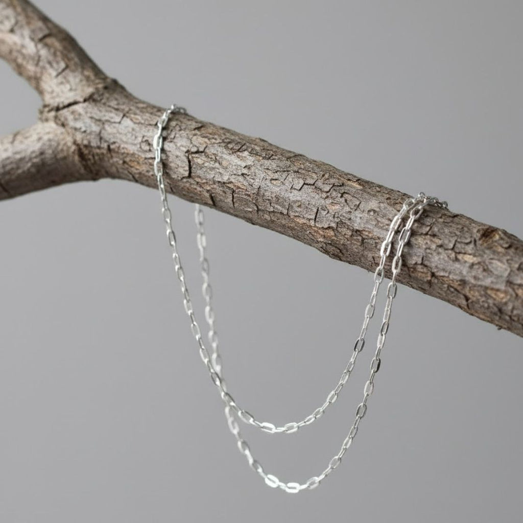 Twisted Silver Glow Waist Chain