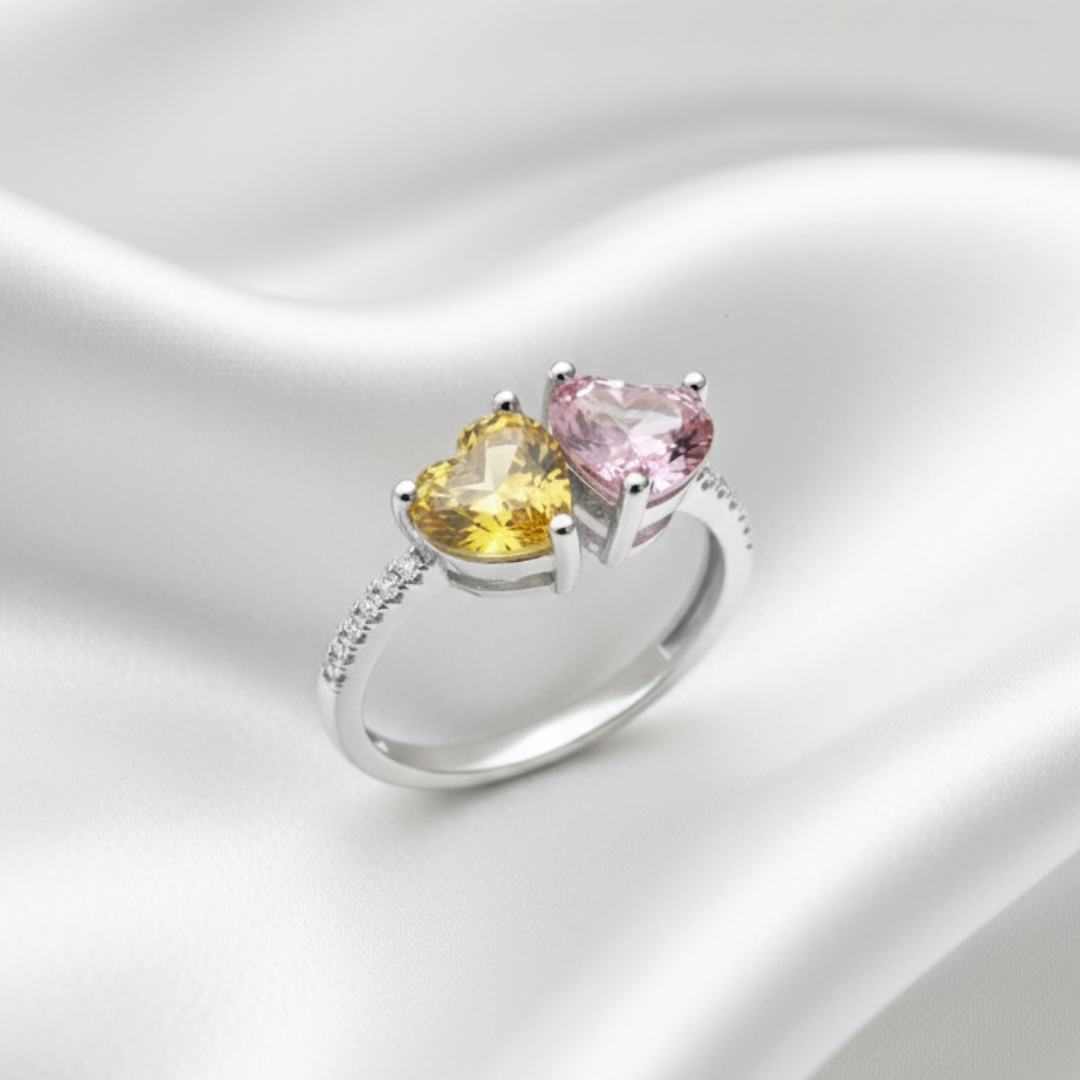 Two-Hearts Ring