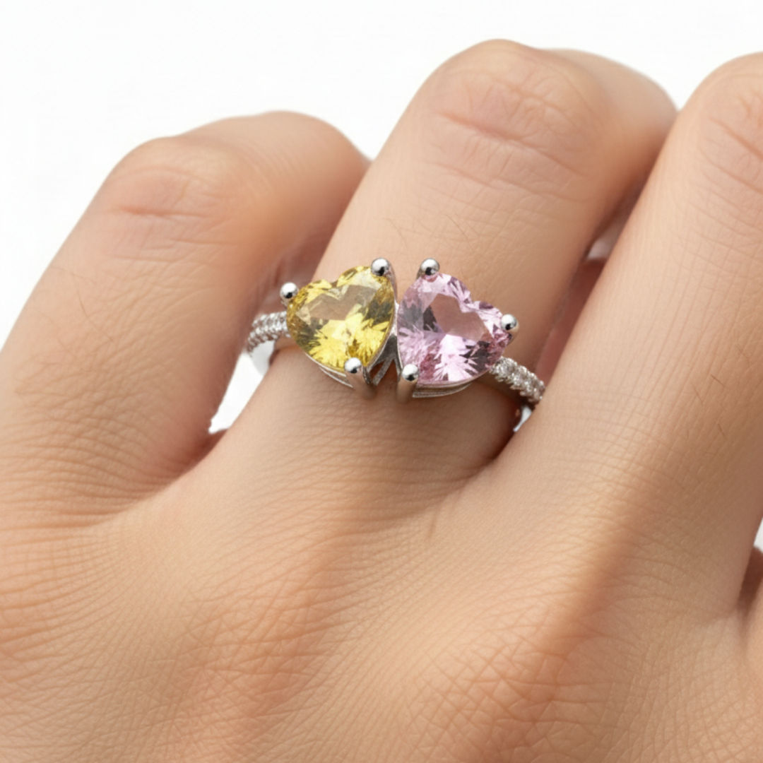Two-Hearts Ring