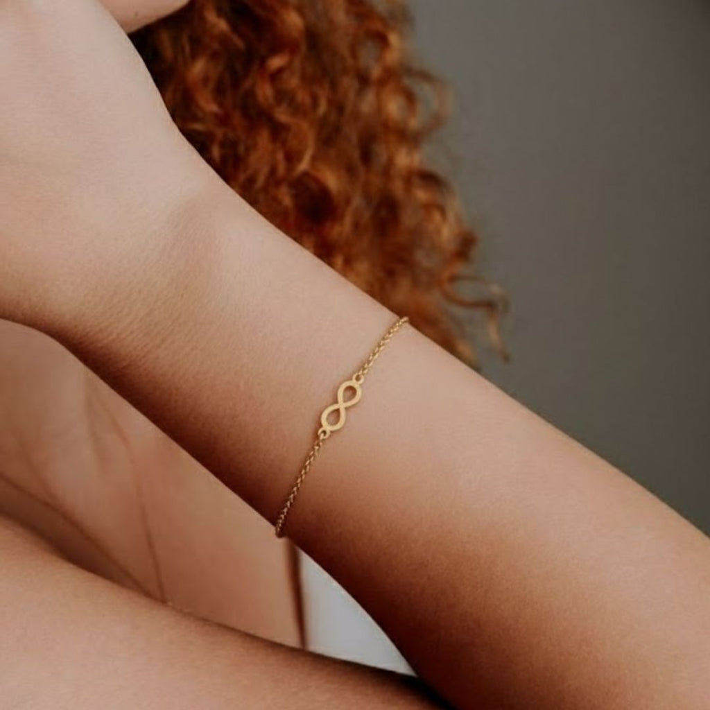 Infinity Golden Orbit Bracelet