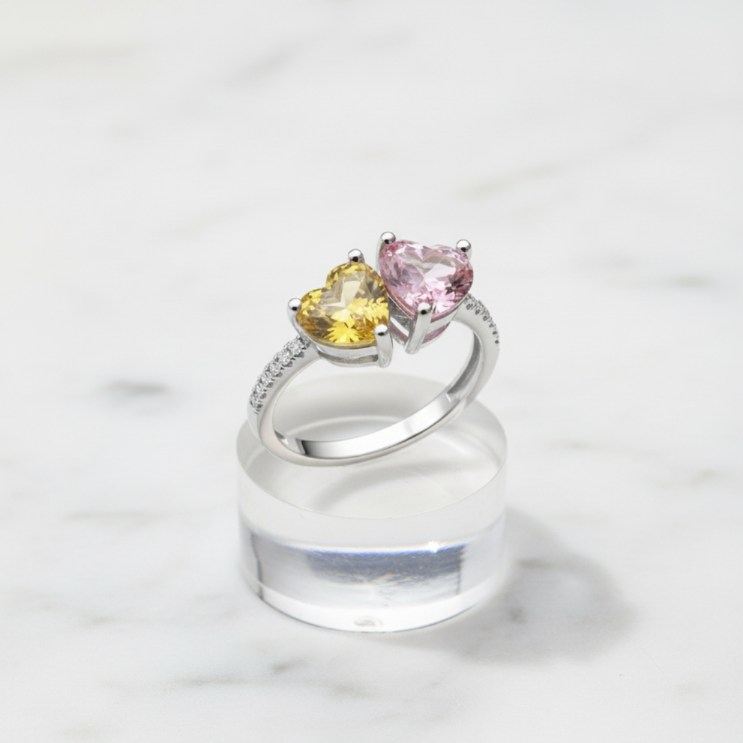 Two-Hearts Ring