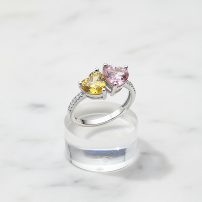 Two-Hearts Ring