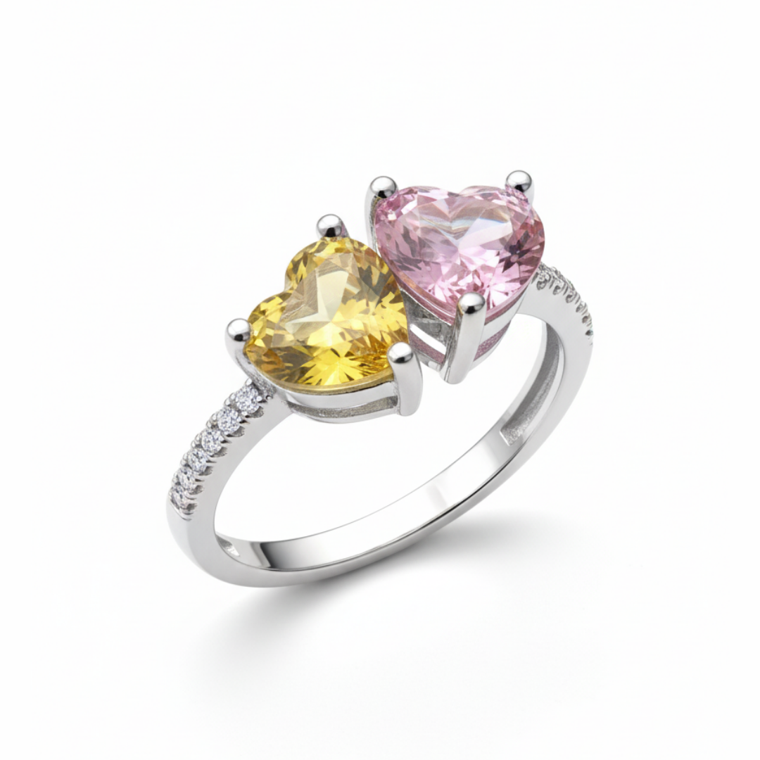 Two-Hearts Ring