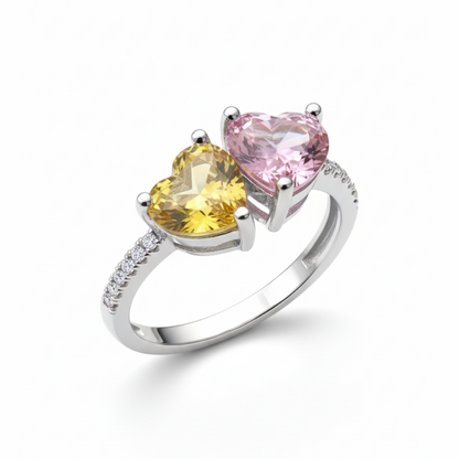 Two-Hearts Ring
