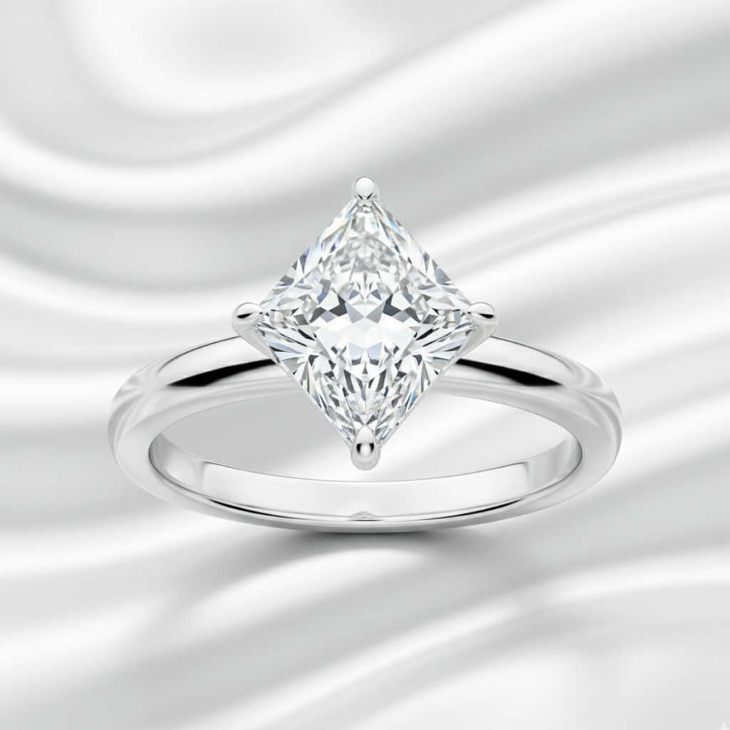 Princess Cut Quartz Ring