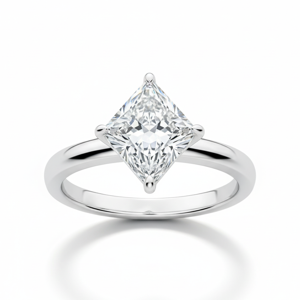 Princess Cut Quartz Ring