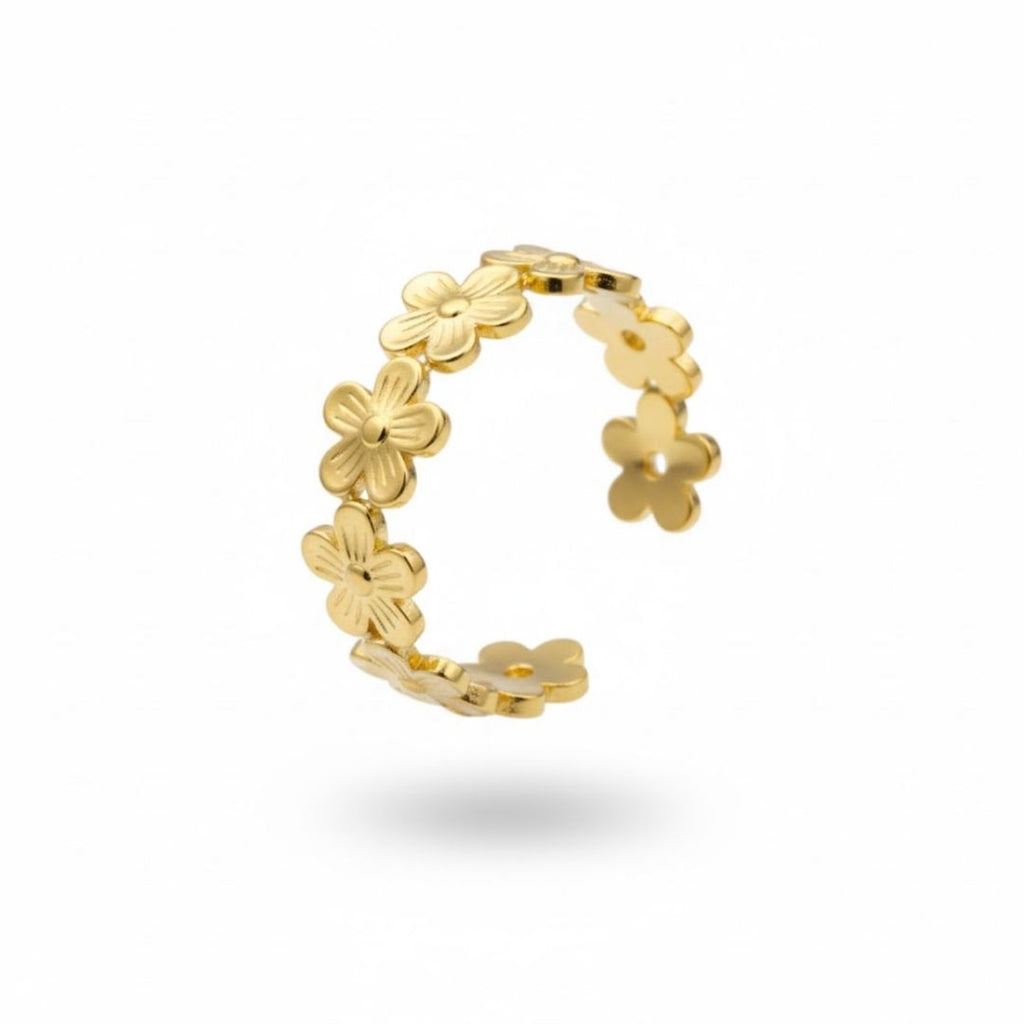 18K Gold-Plated Blossom Ring