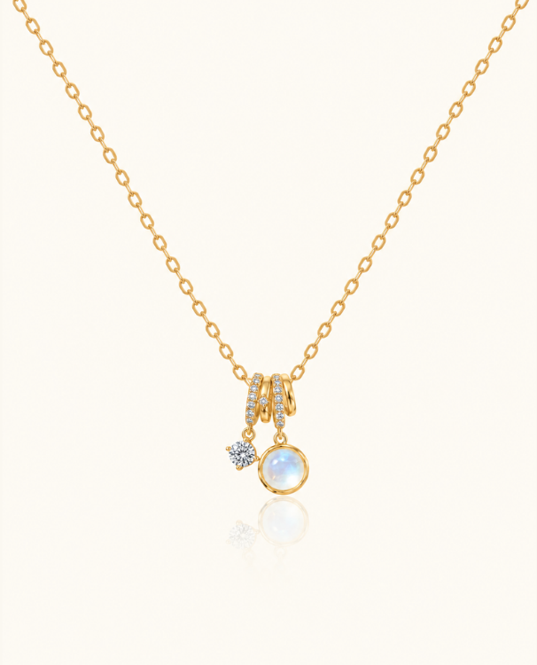 Charm Glow Necklace - 18K Gold (Demi Fine)