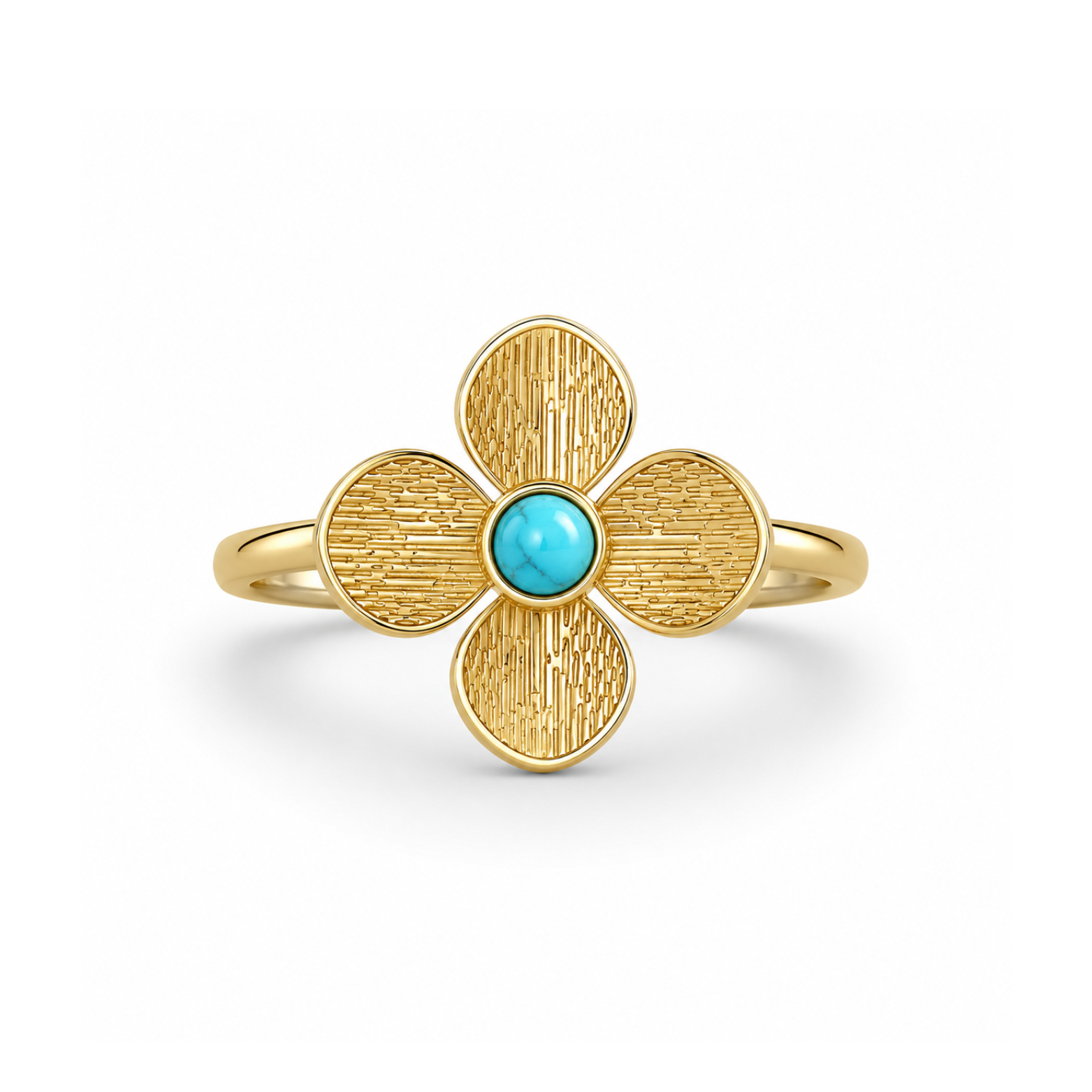 Turquoise Flower Ring