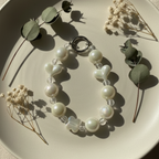 pearly white mobile charm