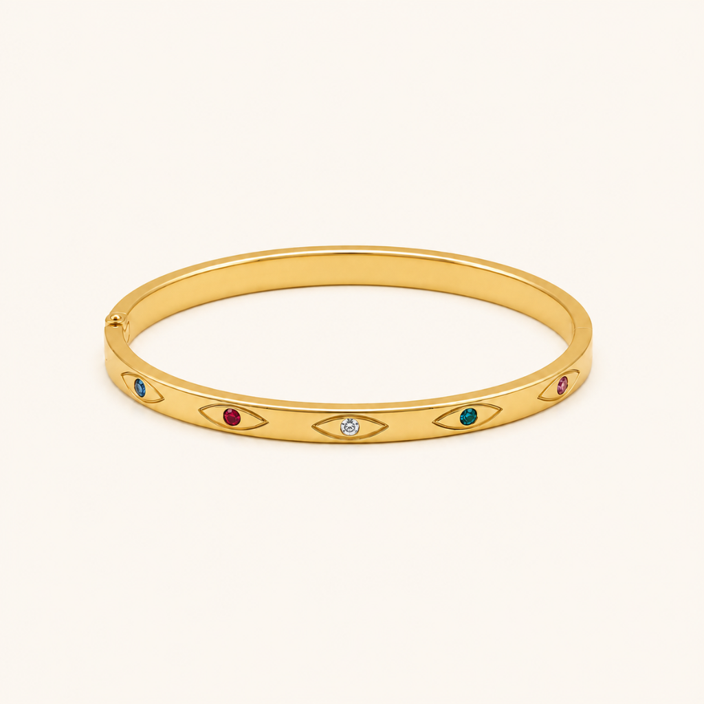 Gem Eye Kada - 18k Gold (Demi Fine)