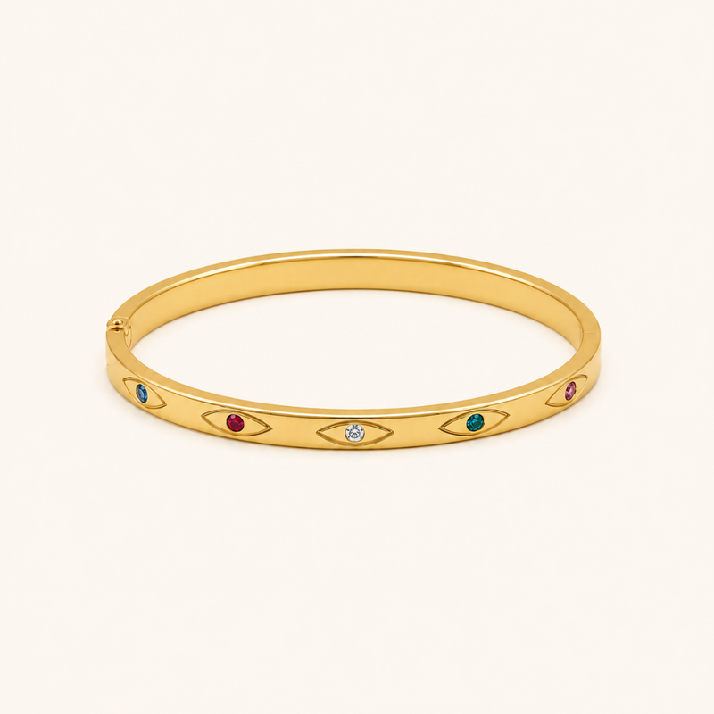 Gem Eye Kada - 18k Gold (Demi Fine)