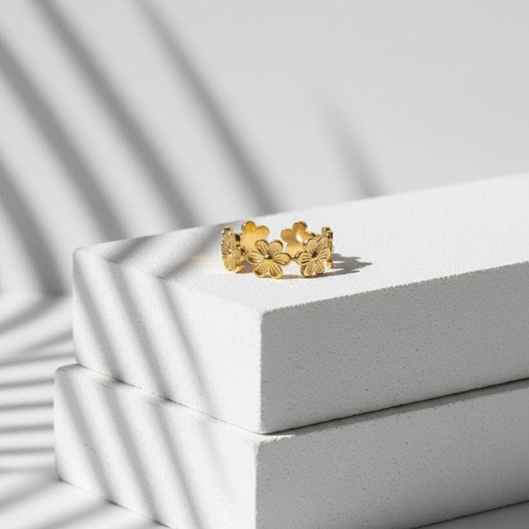 18K Gold-Plated Blossom Ring