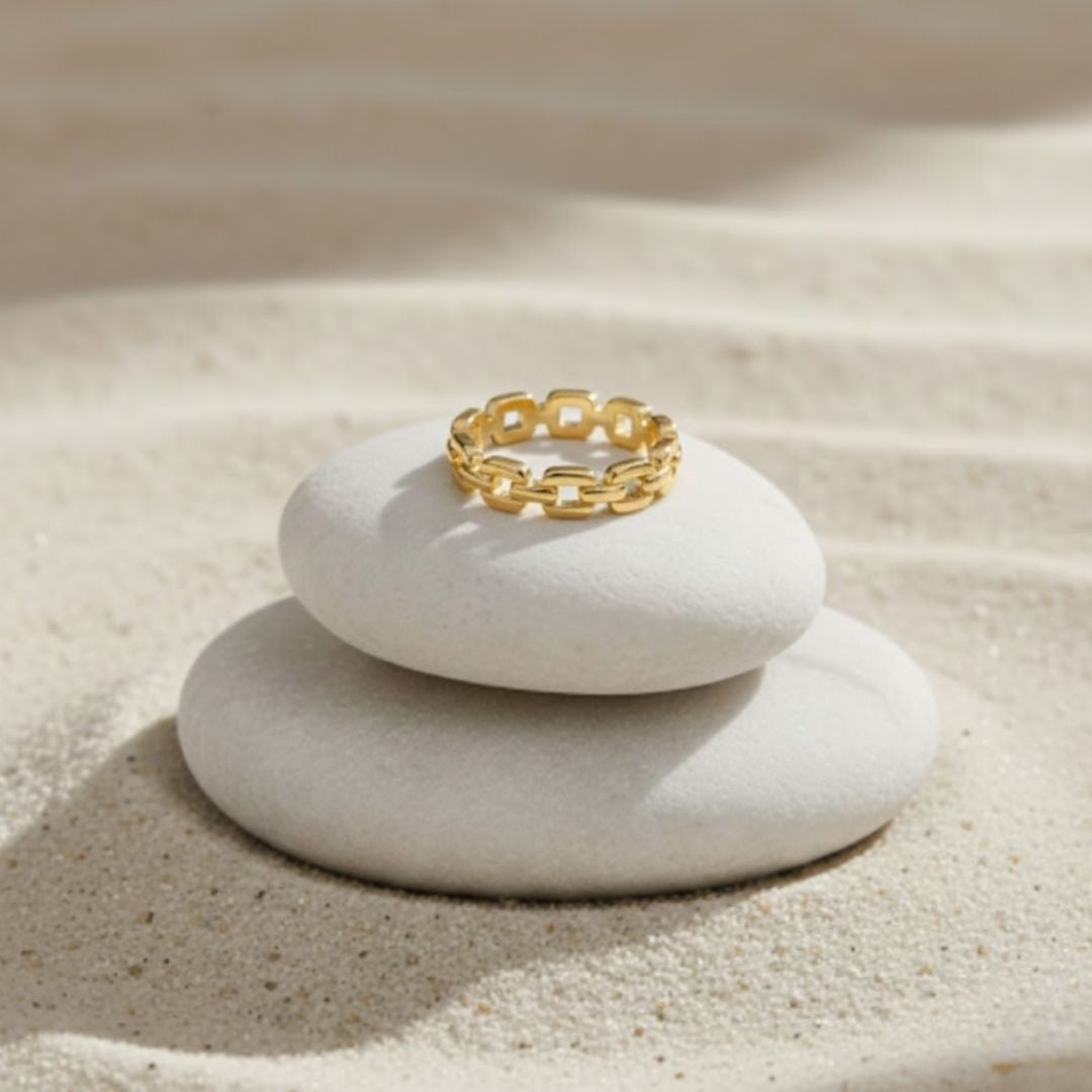 Braided Chain Link Ring